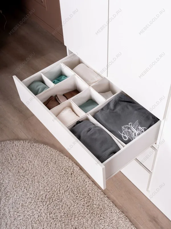 Шкаф распашной Варма СТОР, 123х57х222 см, белый | изображение 4