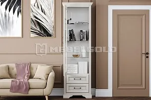 Шкаф-витрина Стилиус REG1W2S (Лиственница сибирская)