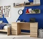 КАСТОР (KULLEN) стол письменный ИКЕА / IKEA 6 ящиков 151х65 сонома | изображение 4