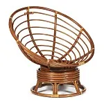 Кресло-качалка Papasan с подушкой Орех, ткань, коричневый | изображение 6