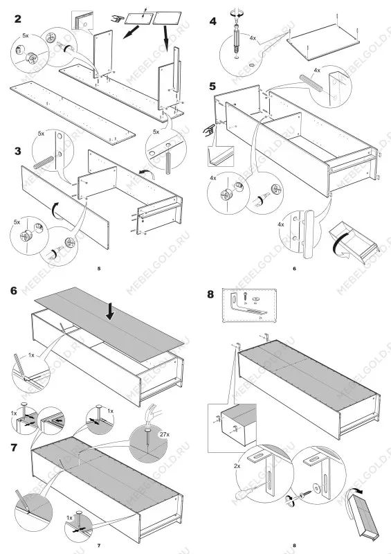 Стеллаж Сириус, 5 полок, 78х35х190 см, дуб сонома | изображение 13