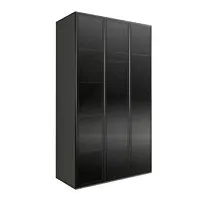 Шкаф 3-х дверный Bogemia Air (Серый/Черный) БМШ2/3(3)