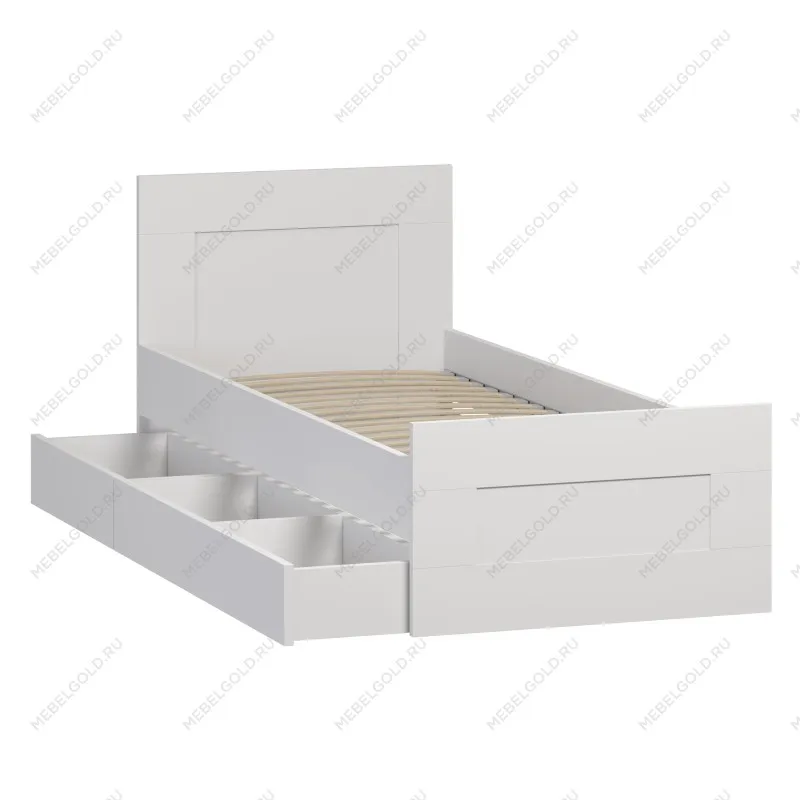 Ящик выкатной для кроватей СИРИУС, 138х60х20 см, белый | изображение 10