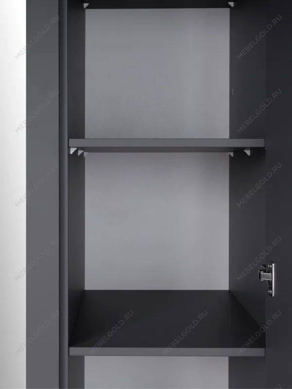 Шкаф распашной Сага, 3 двери, 132х64х215 см, серый/ясень | изображение 4