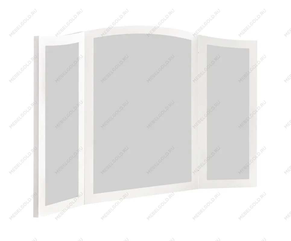 Зеркало трельяж Мишель для туалетного столика белый матовый