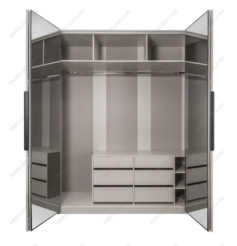 Спальня Стелла 4-дверная светло серый камень | изображение 11