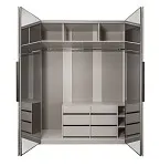 Спальня Стелла 4-дверная светло серый камень | изображение 11