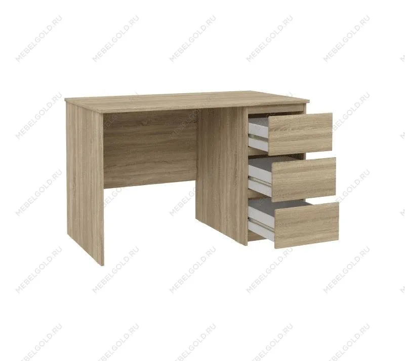 КАСТОР (KULLEN) стол письменный ИКЕА / IKEA 3 ящика 116х65 сонома | изображение 3