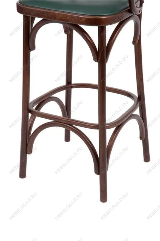 Стул барный 750 Венский мягкий (темный тон, экокожа зеленая) | изображение 5