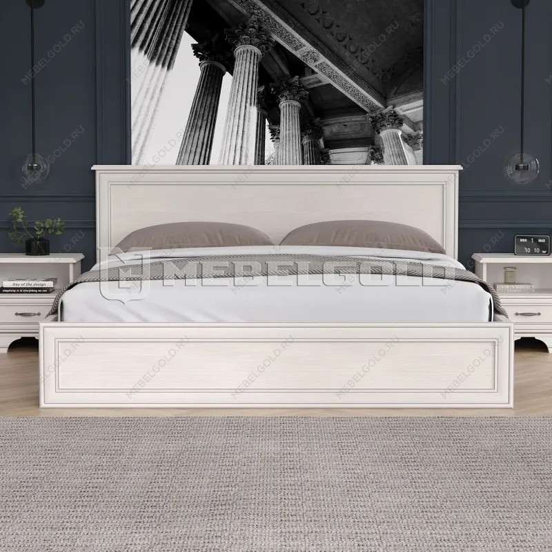 Кровать Тиффани 180 вудлайн кремовый | изображение 1