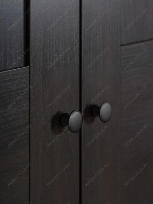 Шкаф Макс, 2 двери, 75х61х233 см, черно-коричневый, дуб венге | изображение 4