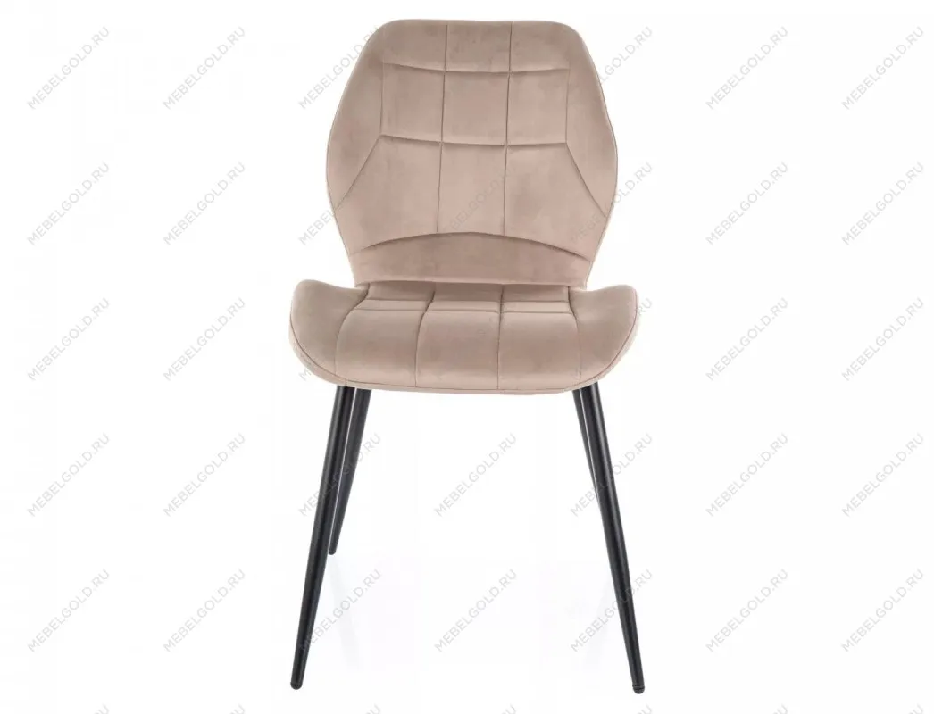 Стул кухонный Signal JAKE Velvet Bluvel 40 (темно-бежевый/черный) | изображение 1