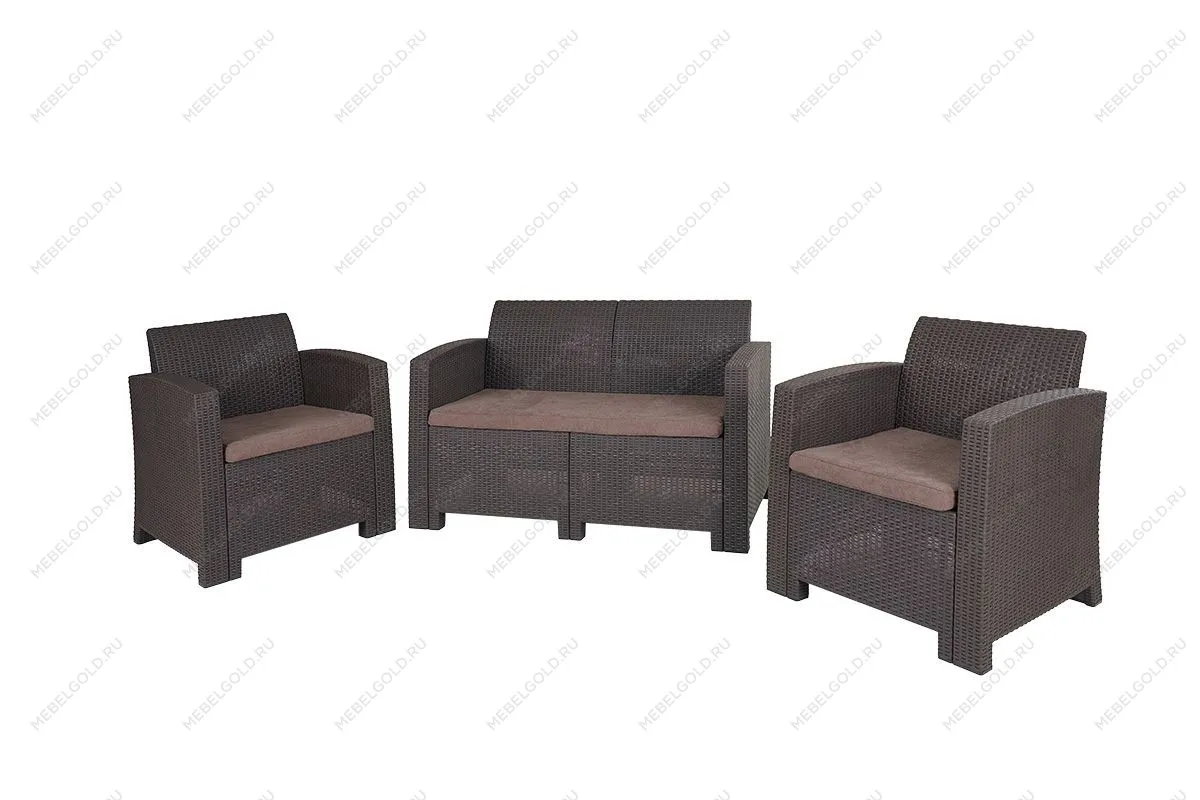 Комплект мебели Arizona Set, антрацит (на 4 персоны) | изображение 11