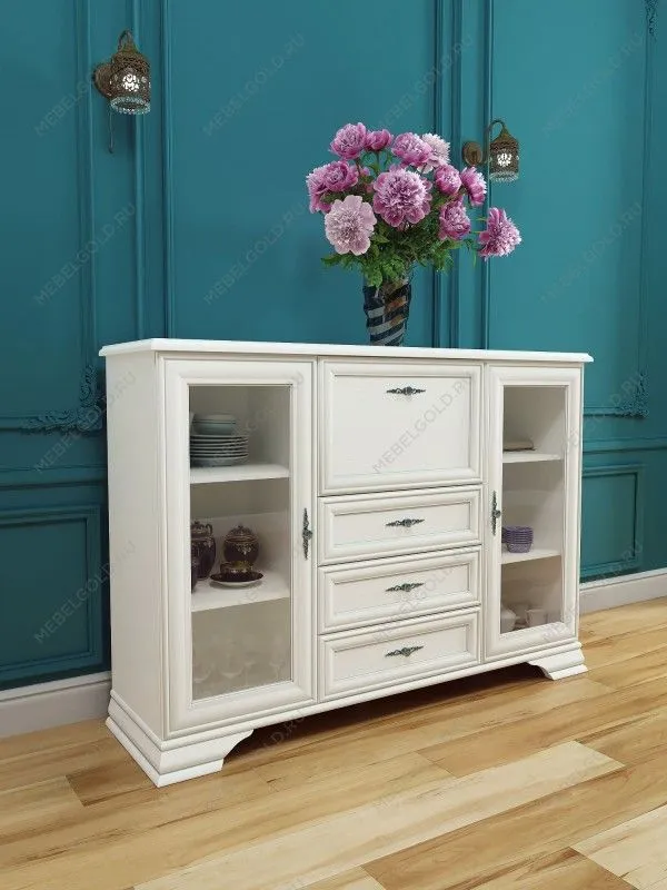 Комод-бар Кентаки KOM2W3S1B белый | изображение 2