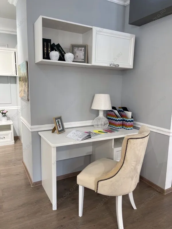 Полка навесная книжная Мишель белый матовый | изображение 7