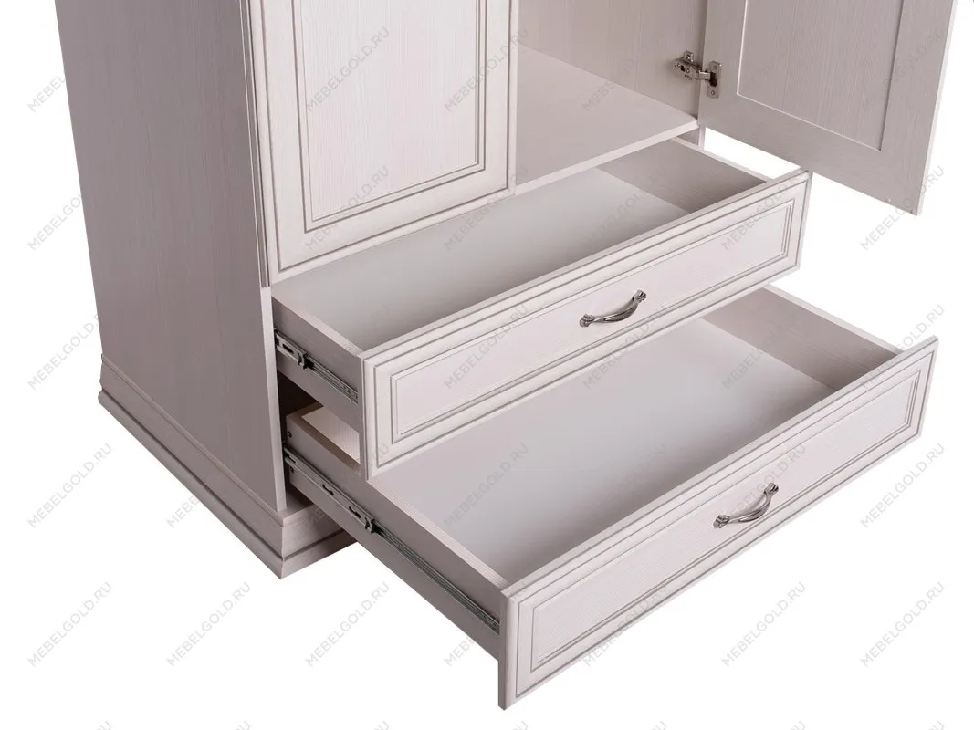 Шкаф 2-створчатый Тиффани 2DG2S вудлайн кремовый | изображение 4