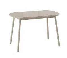 Стол Элайдж120 раздвижной, со стеклом (Капучино/Капучино) 120(152)х70