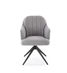 Стул кухонный Halmar K570 поворотный (серый/черный) | изображение 3