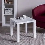 ЛАКК / ЭНКЕЛЬ Журнальный стол ИКЕА / IKEA 50, тамбурат, цвет белый | изображение 4