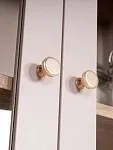 Шкаф с витриной Сага, 90х41х215 см, кашемир/ясень | изображение 10