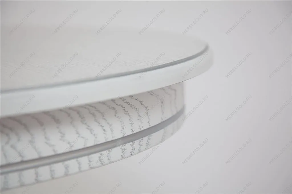 Стол Капелла (цвет Белый/патина серебро/шпон дуб) | изображение 3