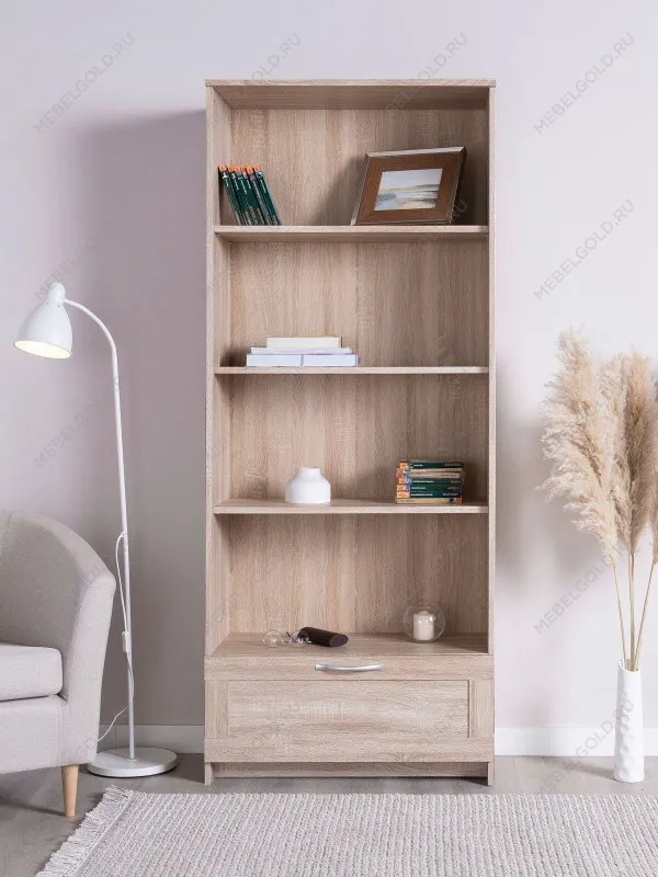 Стеллаж Сириус, 1 ящик, 78х35х190 см, дуб сонома | изображение 9