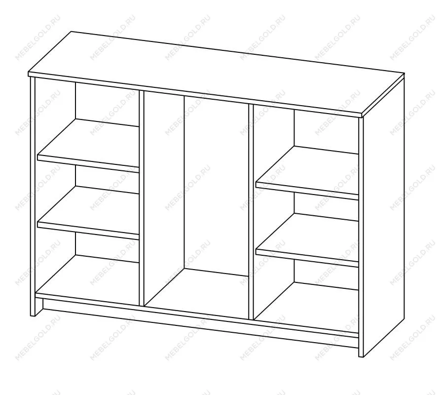 Тумба Сириус, 2 двери и 3 ящика, 117х41х95 см, дуб сонома | изображение 13