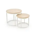Комплект Halmar OREO (2 стола журнальных) (травертин/белый) | изображение 4