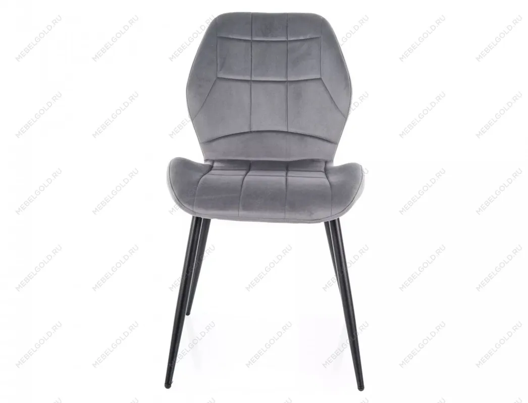 Стул кухонный Signal JAKE Velvet Bluvel 14 (серый/черный) | изображение 1