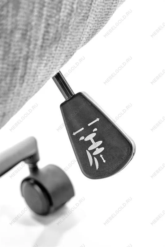 Кресло компьютерное Halmar FLORES (светло-серый/черный) | изображение 7