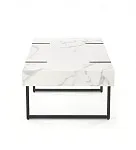 Стол журнальный Halmar BLANCA (белый мрамор/черный) | изображение 3