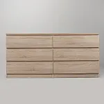 МАЛЬТА комод ИКЕА / IKEA 6 ящиков 160х76 сонома | изображение 2