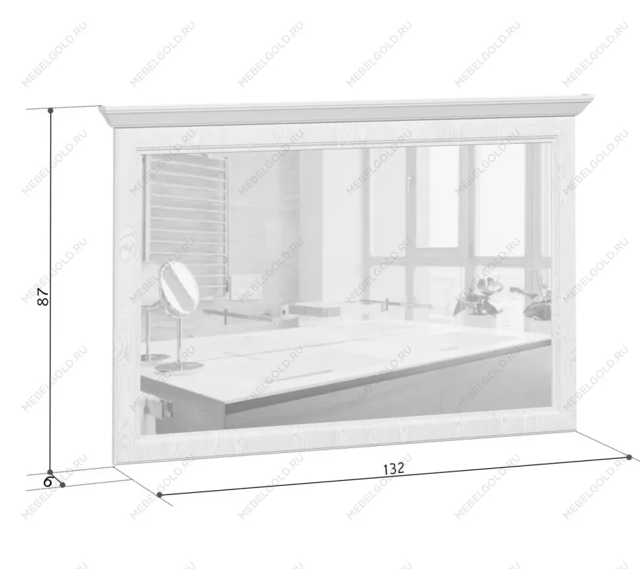 Зеркало Стилиус LUS125 (Орех донской) - Выставка Балашиха | изображение 1