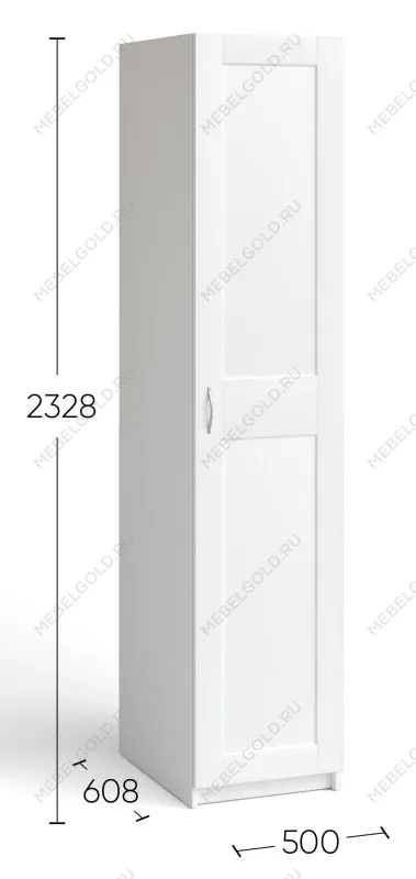 Шкаф МАКС, 1 дверь, 50х61х233 см, черно-коричневый, дуб венге | изображение 3