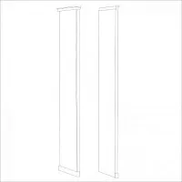 Натали стоевая к шкафу правая белый глянец