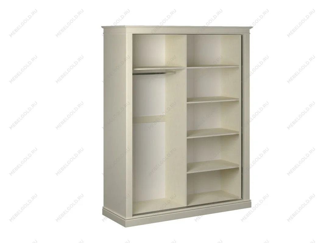 Шкаф-купе 2-х дверный, Сиена (1814*654*2304), двери комбинированные, Береза бежевая | изображение 1