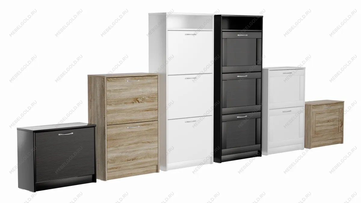 Обувница Сириус с 1 откидным ящиком, 60 х 25 х 49 см, ЛДСП, дуб сонома | изображение 9