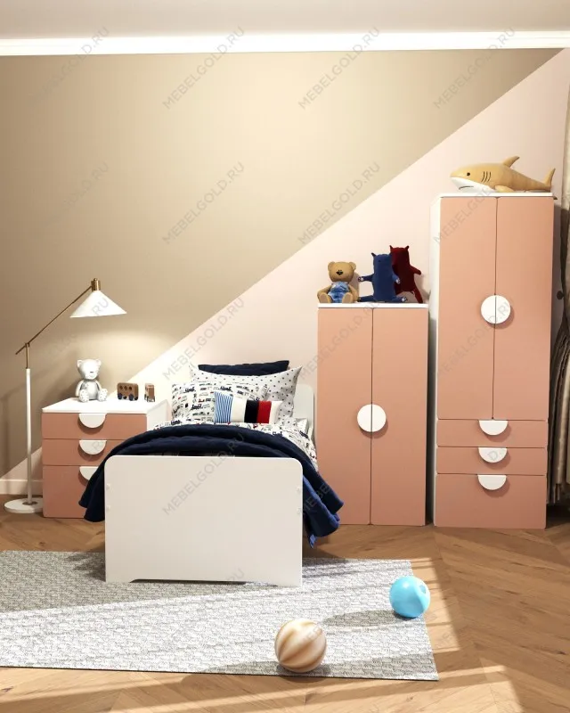 ПИКСИ стеллаж с 3 ящиками 60x57x123, мечтательный пион | изображение 4