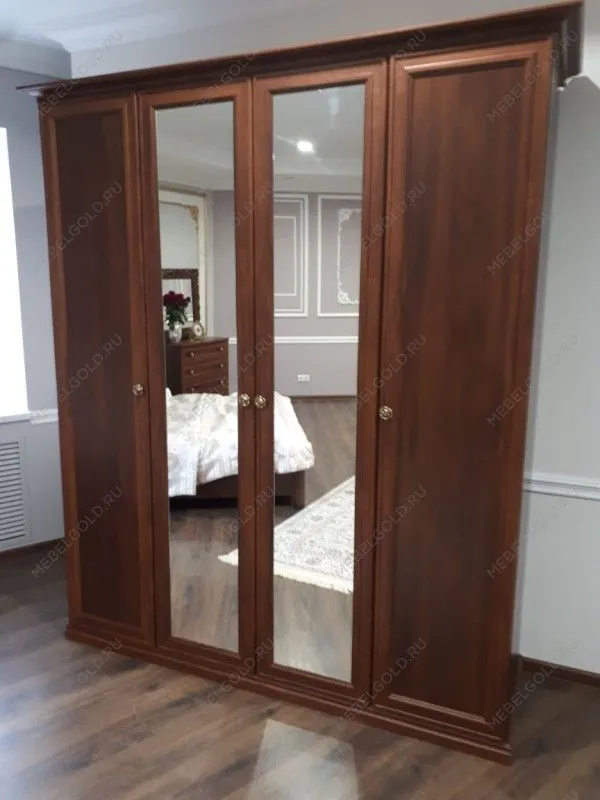 Шкаф Афина 4-дверный (2+2) с зеркалом караваджо | изображение 2