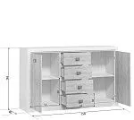 Тумба Коен KOM2D4S Венге/Штрокс (NEW) | изображение 4