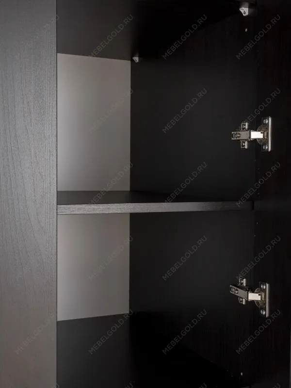 Шкаф Сириус, 4 двери и 1 ящик с зеркалом, 156х59х220 см, черно-коричневый, дуб венге | изображение 11