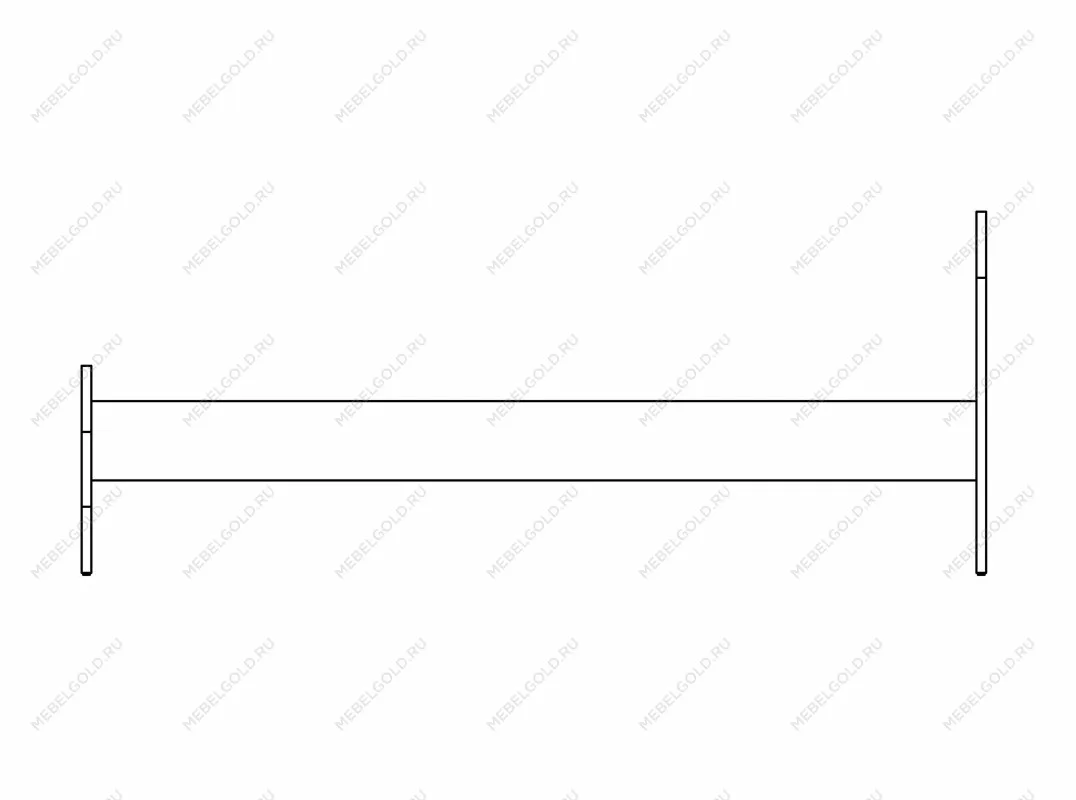 Кровать двуспальная Сириус, 140х200 см, дуб сонома | изображение 21