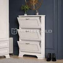 Обувница Тиффани 3D вудлайн кремовый