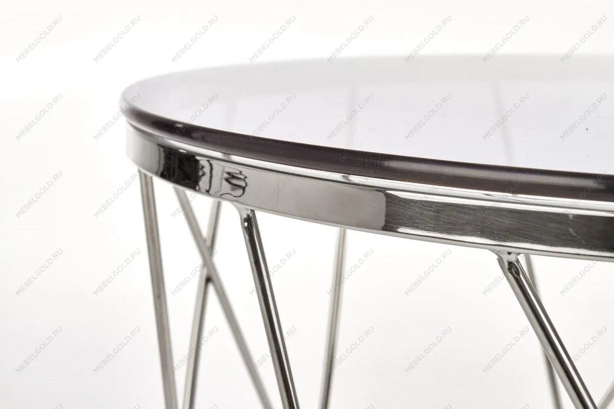 Стол журнальный Halmar SELENA (дымчатый/хром) | изображение 2