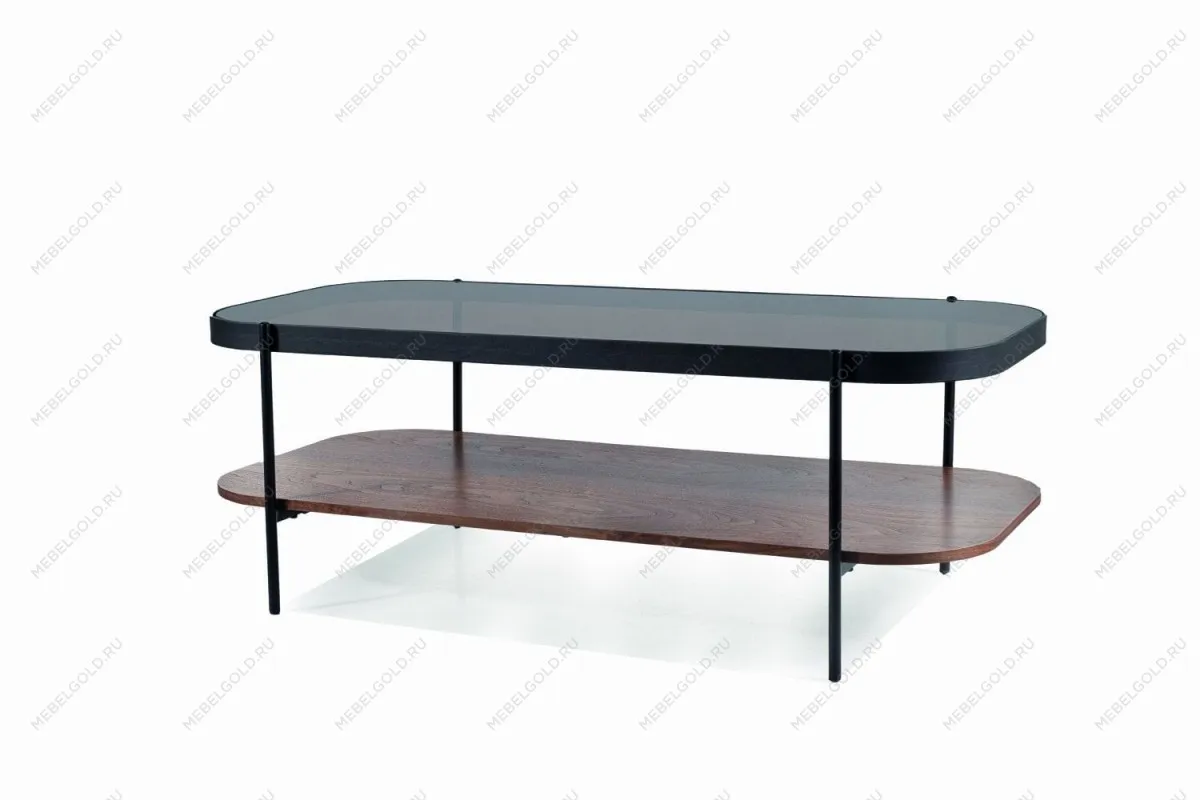 Стол журнальный Signal PRIMA A (орех/черный мат)