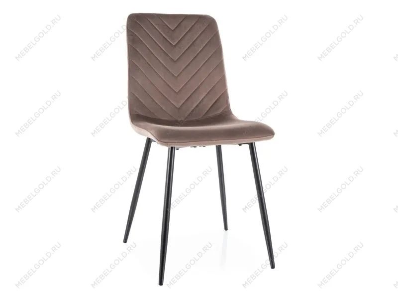 Стул кухонный Signal DAREN Velvet Bluvel 38 (капучино/черный)