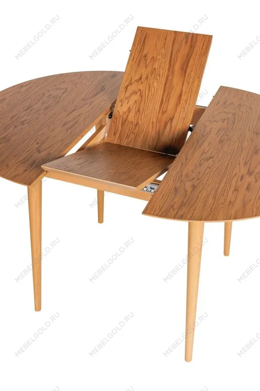 Стол обеденный ASHLEY раскладной 95/135 (Дуб натуральный с патиной темный орех) | изображение 6