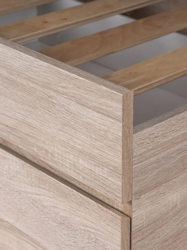 Кровать раздвижная Сириус, с ящиками, 80х200/160х200 см, бежевая, дуб сонома | изображение 11