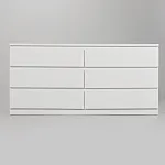 МАЛЬТА комод ИКЕА / IKEA 6 ящиков 160х76 белый | изображение 2