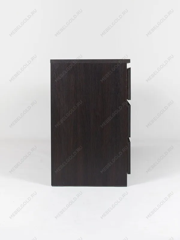 Комод Мальта, 6 ящиков, горизонтальный, с доводчиками, 160х48х76 см, черно-коричневый, дуб венге | изображение 7